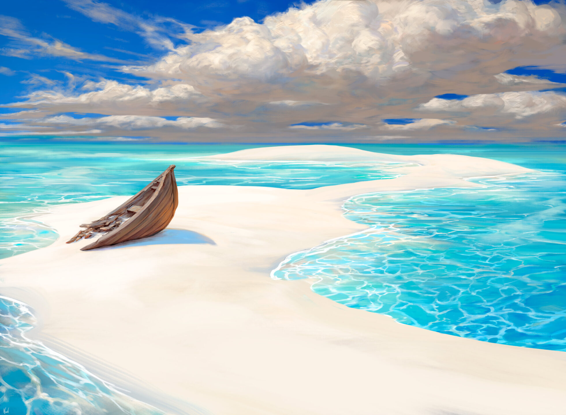 Noah-Bradley_Magic-the-Gathering_LonelySandbar