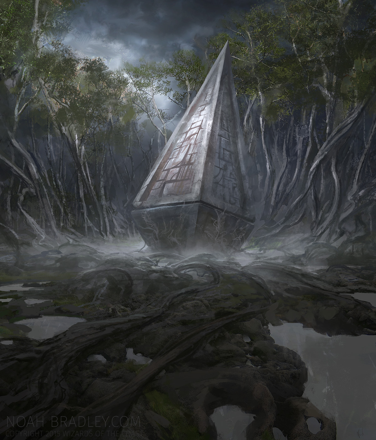 Noah-Bradley_Overgrown-Tomb