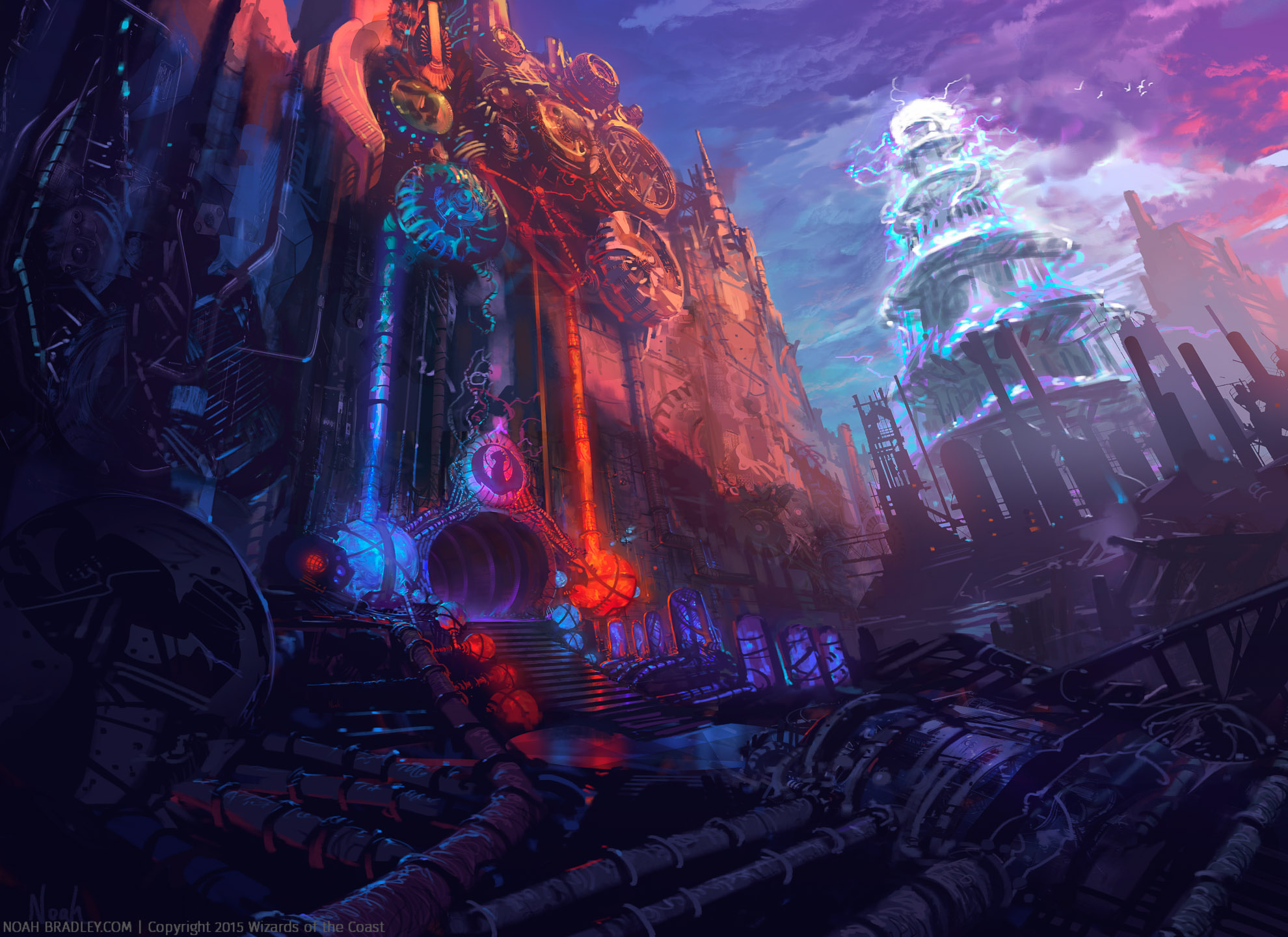 Noah-Bradley_izzet-guildgate-2